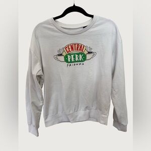 $5 ADD ON | FRIENDS | White Graphic Central Perk crewneck